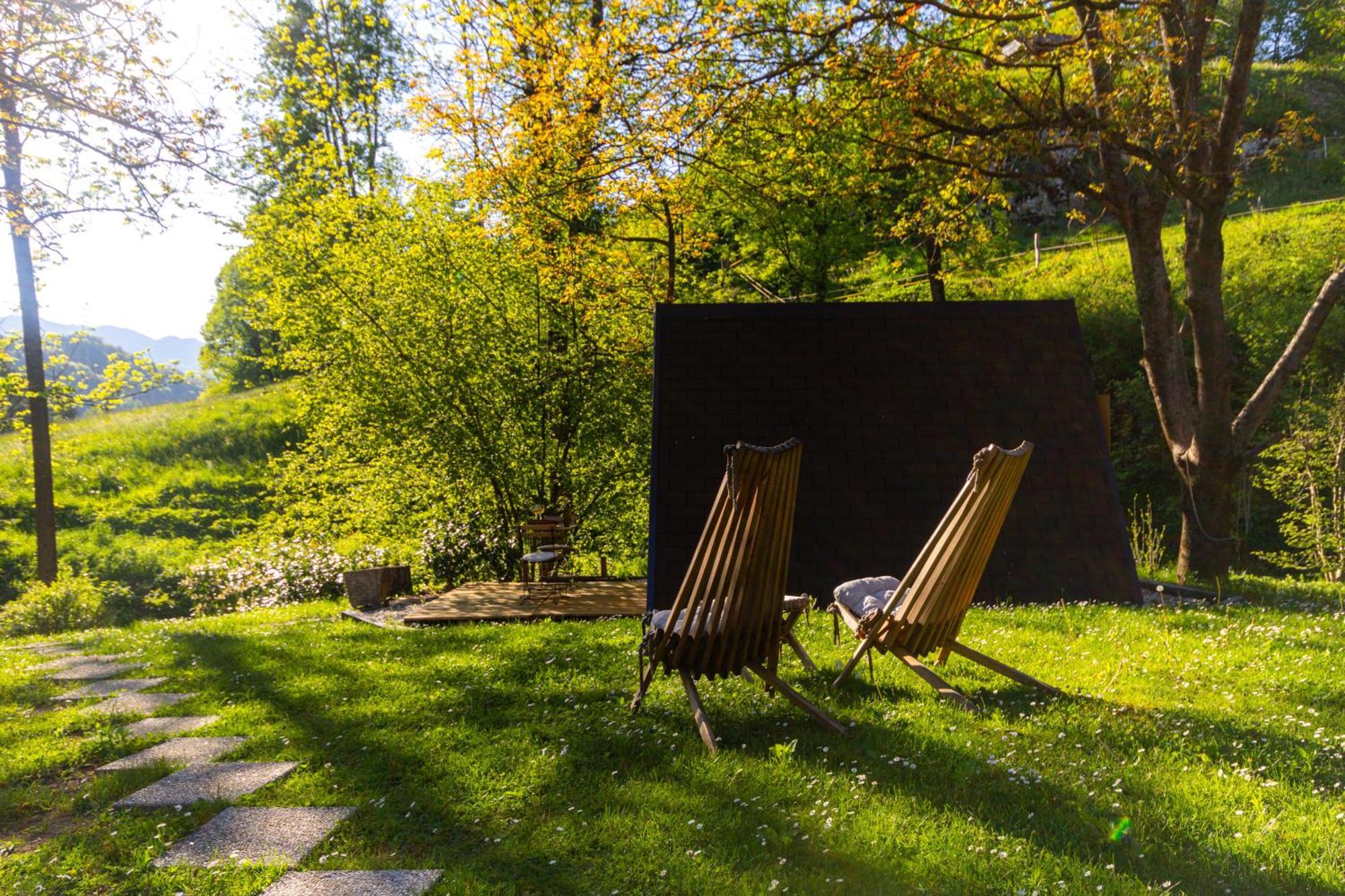 Resort Pod Orehi - Bled - Apartma & Glamping & Savna Ngoại thất bức ảnh